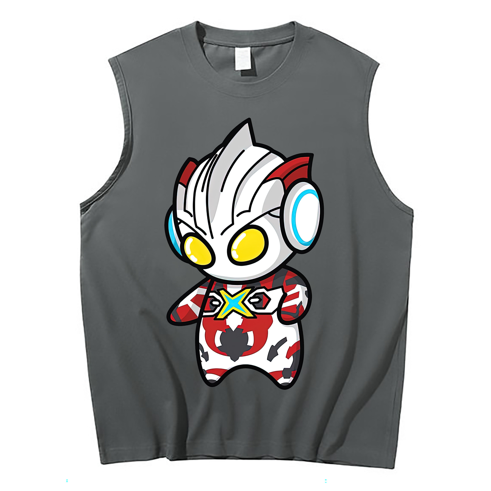 （画像用） ウルトラマン Ultraman コットン100％タンクトップ（フロントプリント）